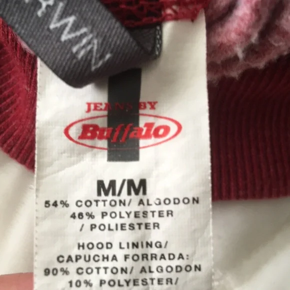 Jeans by Buffalo zip front mens Hoodie - Picture 7 of 7